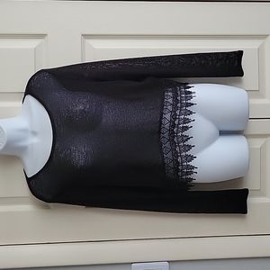 H&M sheer crop sweater